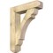 Ekena Millwork Olympic Craftsman Rough Sawn Bracket w/ Offset Brace, Douglas Fir, 8"W x 34"D x 42"H BKT0806X34X42OLY04RDF - alternate 1